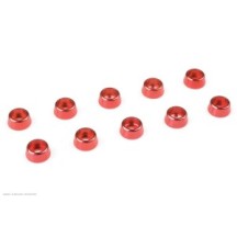 Revtec - Aluminium Washer - for M2.5 Socket Head Screws - OD 7mm - Red - 10 pcs GF-0406-025