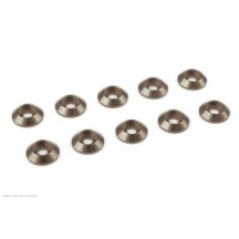Revtec - Aluminium Washer - for M3 Button Head Screws - OD 10mm - Gun Metal - 10 pcs GF-0407-023
