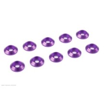 Revtec - Aluminium Washer - for M3 Button Head Screws - OD 10mm - Purple - 10 pcs GF-0407-022