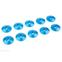 Revtec - Aluminium Washer - for M3 Button Head Screws - OD 15mm - Blue - 10 pcs GF-0407-034