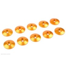 Revtec - Aluminium Washer - for M3 Button Head Screws - OD 15mm - Gold - 10 pcs GF-0407-030