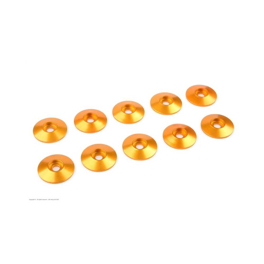 Revtec - Aluminium Washer - for M3 Button Head Screws - OD 15mm - Gold - 10 pcs GF-0407-030 Revtec - Aluminium Washer - for M3 Button Head Screws - OD 15mm - Gold - 10 pcs GF-0407-030