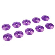 Revtec - Aluminium Washer - for M3 Button Head Screws - OD 15mm - Purple - 10 pcs GF-0407-032