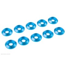 Revtec - Aluminium Washer - for M4 Button Head Screws - OD 12mm - Blue - 10 pcs GF-0407-044
