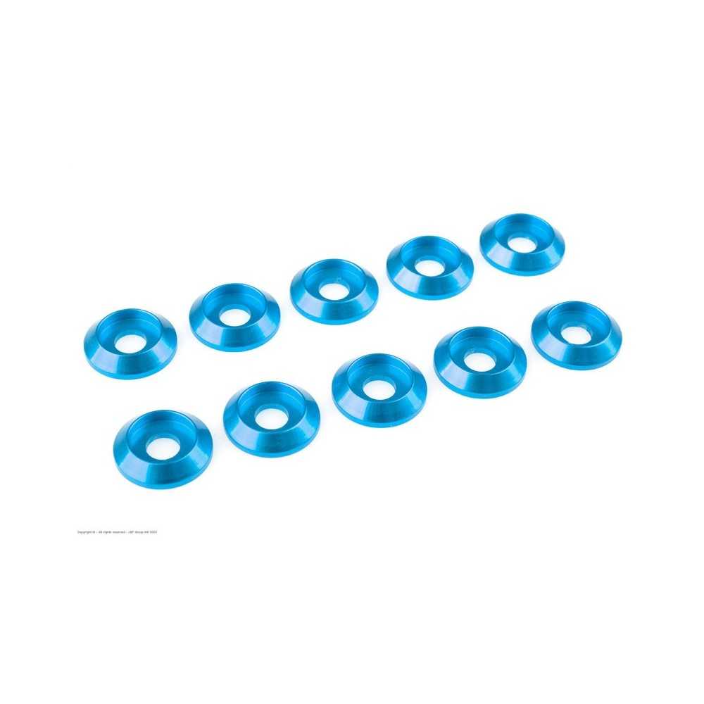 Revtec - Aluminium Washer - for M4 Button Head Screws - OD 12mm - Blue - 10 pcs GF-0407-044 Revtec - Aluminium Washer - for M4 Button Head Screws - OD 12mm - Blue - 10 pcs GF-0407-044