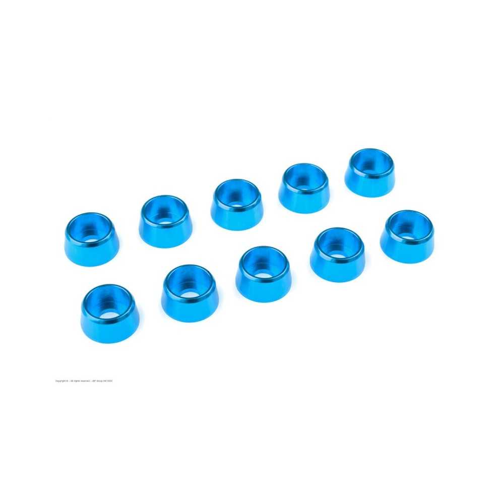 Revtec - Aluminium Washer - for M4 Socket Head Screws - OD 10mm - Blue - 10 pcs GF-0406-044 Revtec - Aluminium Washer - for M4 Socket Head Screws - OD 10mm - Blue - 10 pcs GF-0406-044