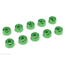 Revtec - Aluminium Washer - for M4 Socket Head Screws - OD 10mm - Green - 10 pcs GF-0406-041