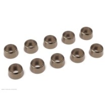 Revtec - Aluminium Washer - for M4 Socket Head Screws - OD 10mm - Gun Metal - 10 pcs GF-0406-043