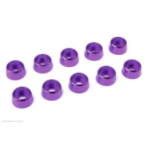 Revtec - Aluminium Washer - for M4 Socket Head Screws - OD 10mm - Purple - 10 pcs GF-0406-042