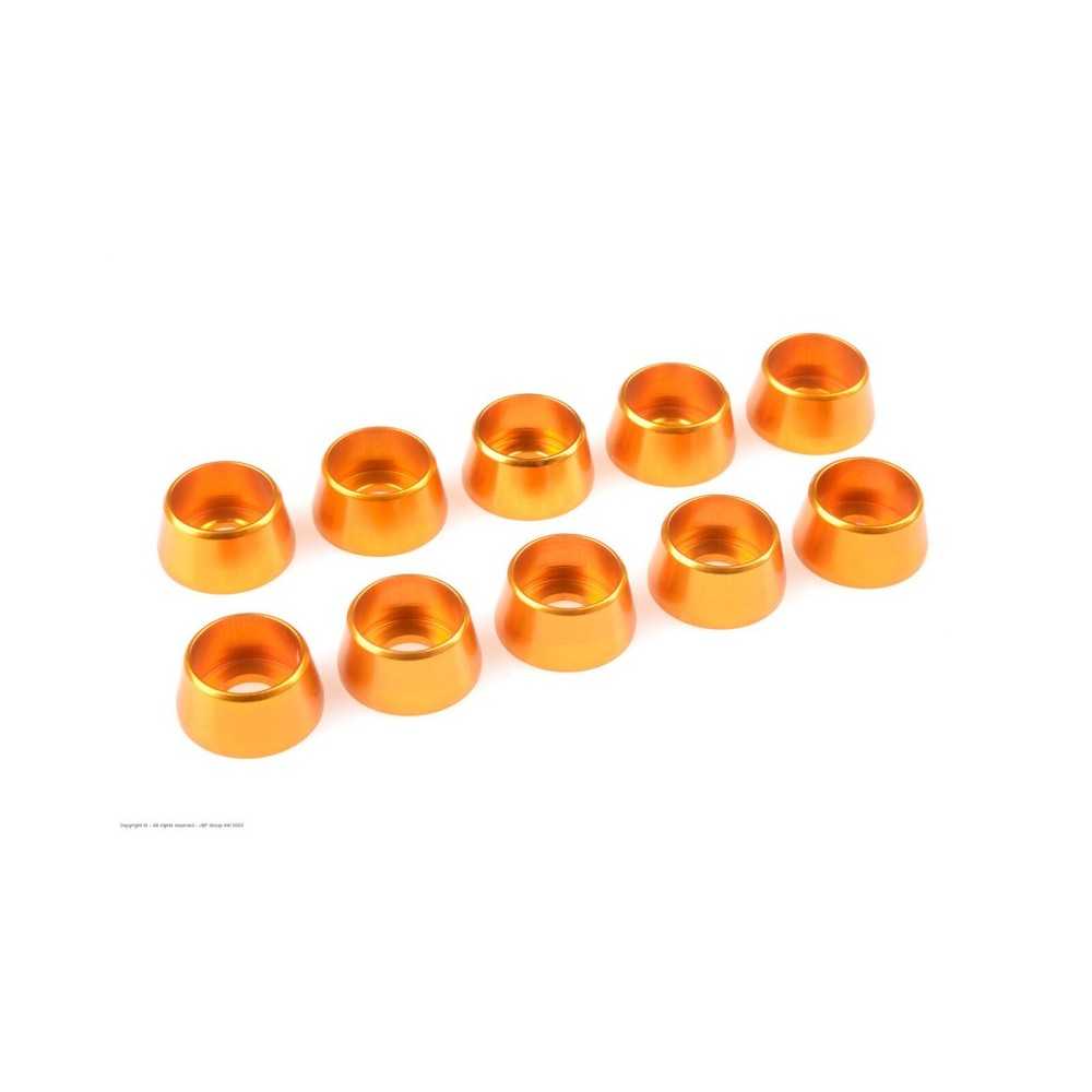 Revtec - Aluminium Washer - for M5 Socket Head Screws - OD 12mm - Gold - 10 pcs GF-0406-050 Revtec - Aluminium Washer - for M5 Socket Head Screws - OD 12mm - Gold - 10 pcs GF-0406-050