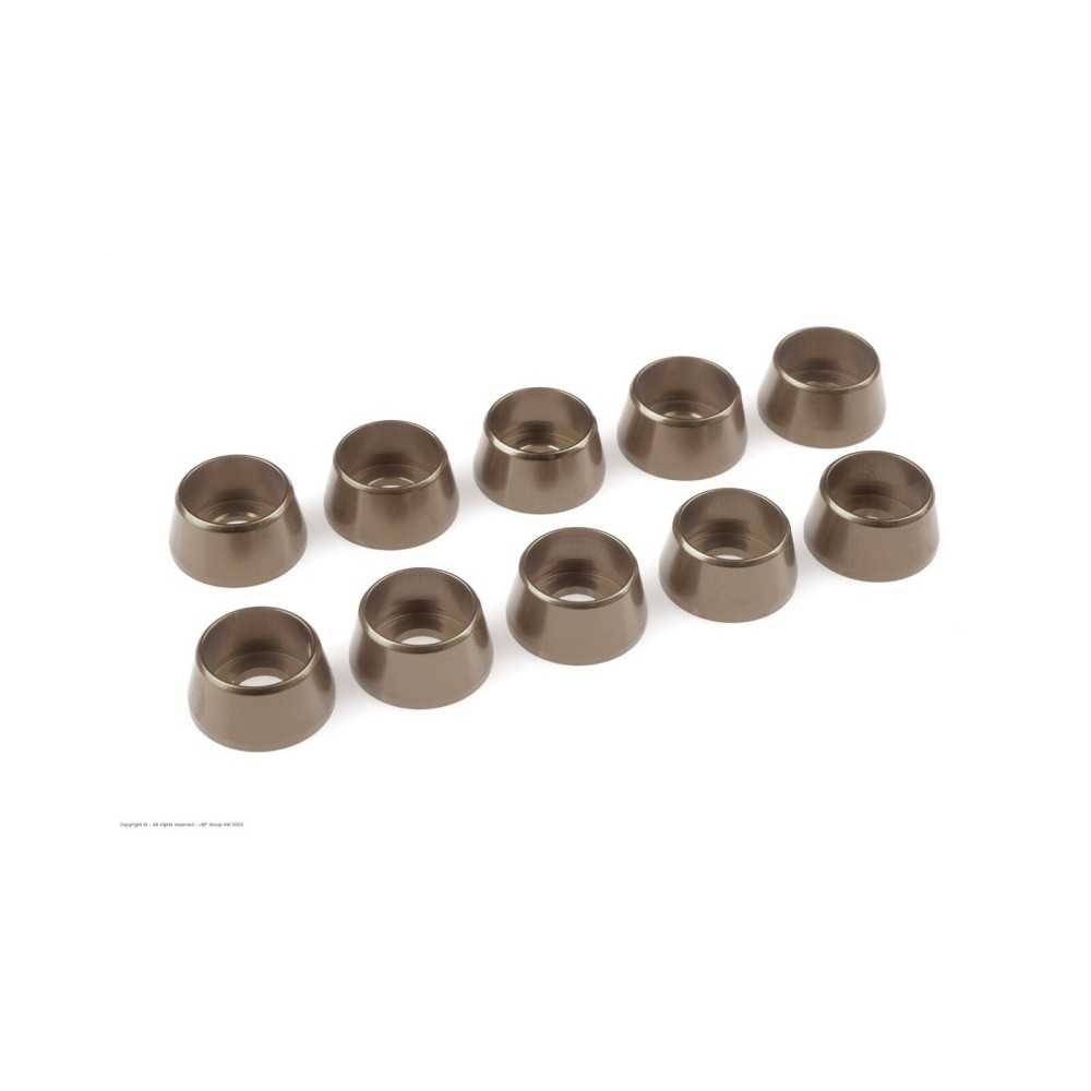 Revtec - Aluminium Washer - for M5 Socket Head Screws - OD 12mm - Gun Metal - 10 pcs GF-0406-053 Revtec - Aluminium Washer - for M5 Socket Head Screws - OD 12mm - Gun Metal - 10 pcs GF-0406-053