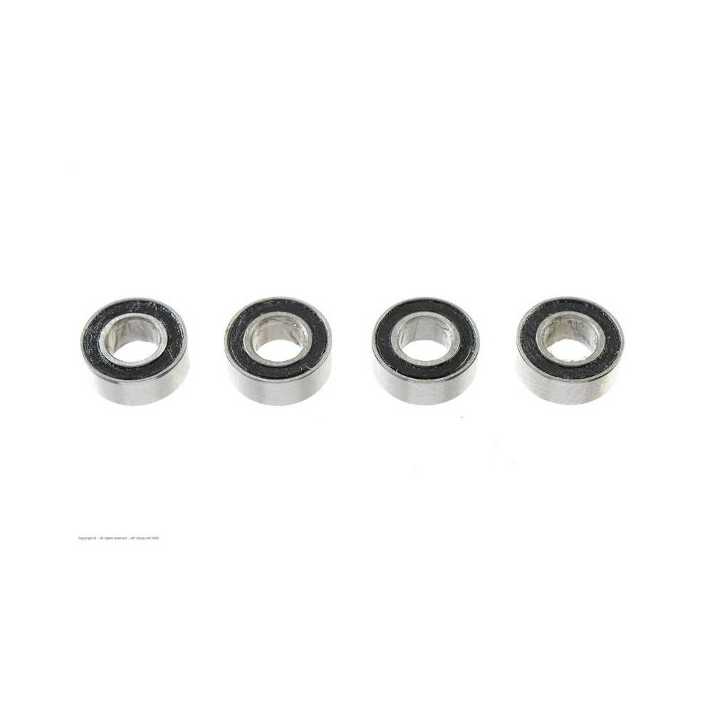 Revtec - Ball Bearing - Chrome Steel - ABEC 3 - Rubber Shielded - 4X8X3 - MR84-2RS - 4 pcs GF-0500-003 Revtec - Ball Bearing - Chrome Steel - ABEC 3 - Rubber Shielded - 4X8X3 - MR84-2RS - 4 pcs GF-0500-003