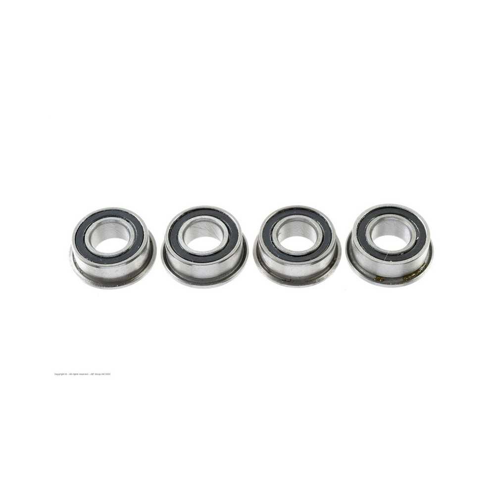 Revtec - Ball Bearing - Chrome Steel - ABEC 3 - Rubber Shielded - 5X10X4 - Flanged - MF105-2RS - 4 pcs GF-0505-002 Revtec - Ball Bearing - Chrome Steel - ABEC 3 - Rubber Shielded - 5X10X4 - Flanged - MF105-2RS - 4 pcs GF-0505-002