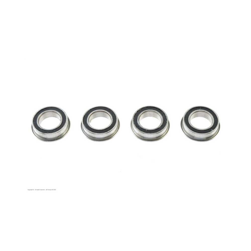 Revtec - Ball Bearing - Chrome Steel - ABEC 3 - Rubber Shielded - 6X10X3 - Flanged - MF106-2RS - 4 pcs GF-0505-004 Revtec - Ball Bearing - Chrome Steel - ABEC 3 - Rubber Shielded - 6X10X3 - Flanged - MF106-2RS - 4 pcs GF-0505-004