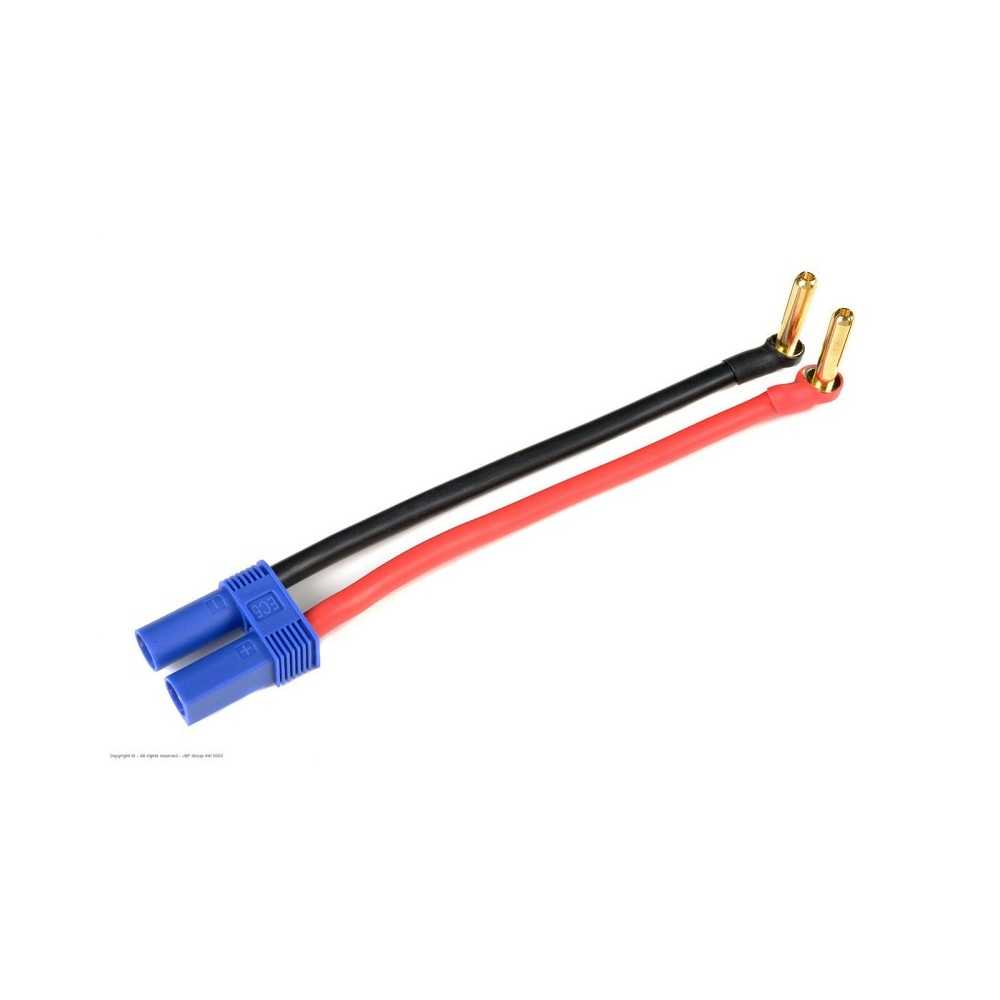 Revtec - Battery Adapter Lead - Bullit 4mm Gold EC-5 Plug - 12cm - 1 pc GF-1325-110 Revtec - Battery Adapter Lead - Bullit 4mm Gold EC-5 Plug - 12cm - 1 pc GF-1325-110