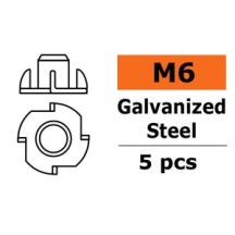 Revtec - Blind nut M6 - Galvanized Steel - 5 pcs GF-0149-004