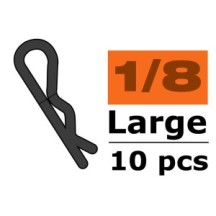 Revtec - Body Clips - 45° Bent - Large - Black - 10 pcs GF-0410-024