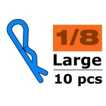 Revtec - Body Clips - 45° Bent - Large - Blue - 10 pcs GF-0410-025