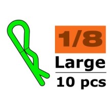 Revtec - Body Clips - 45° Bent - Large - Green - 10 pcs GF-0410-021