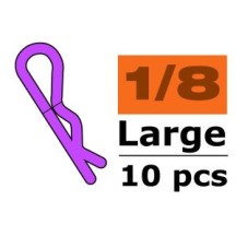Revtec - Body Clips - 45° Bent - Large - Purple - 10 pcs GF-0410-022