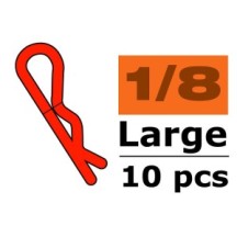 Revtec - Body Clips - 45° Bent - Large - Red - 10 pcs GF-0410-023