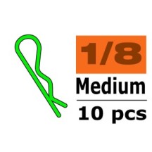Revtec - Body Clips - 45° Bent - Medium - Green - 10 pcs GF-0410-011