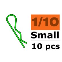 Revtec - Body Clips - 45° Bent - Small - Green - 10 pcs GF-0410-002