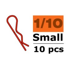 Revtec - Body Clips - 45° Bent - Small - Red - 10 pcs GF-0410-004