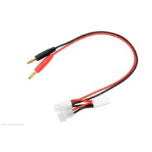 Revtec - Charge Lead - Universal 3in1 - Tamiya Plug Tamiya Socket AMP - 16 AWG Silicone Wire - 1 pc GF-1200-155