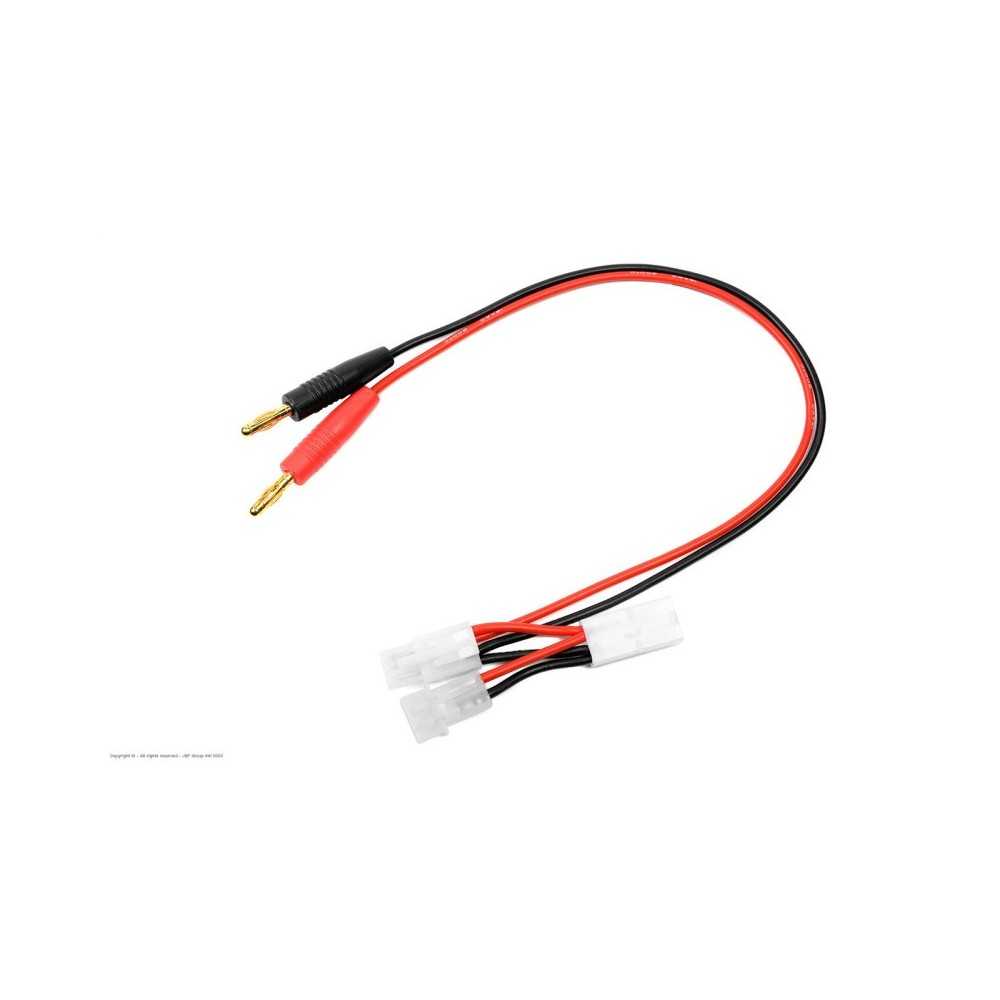 Revtec - Charge Lead - Universal 3in1 - Tamiya Plug Tamiya Socket AMP - 16 AWG Silicone Wire - 1 pc GF-1200-155