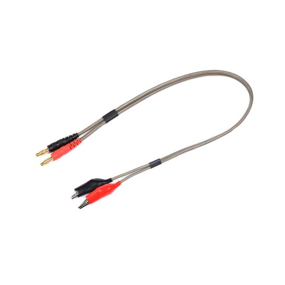 Revtec - Charge Lead Pro Banana 4mm - Battery Clip - 40 cm - Flat silicone wire 14AWG GF-1207-033