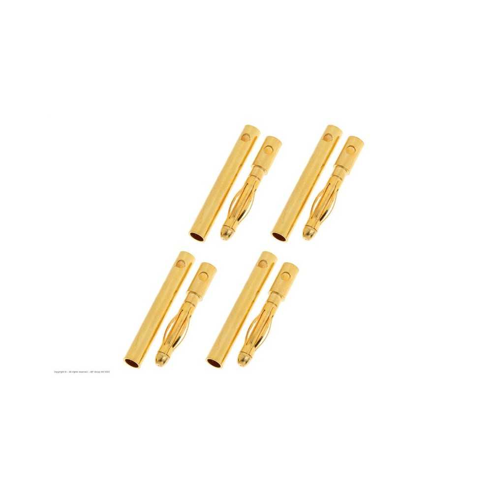 Revtec - Connector - 2.0mm - Gold Plated - Male + Female - 4 pairs GF-1000-001 Revtec - Connector - 2.0mm - Gold Plated - Male + Female - 4 pairs GF-1000-001