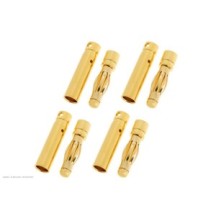 Revtec - Connector - 4.0mm - Gold Plated - Long - Male + Female - 4 pairs GF-1000-003