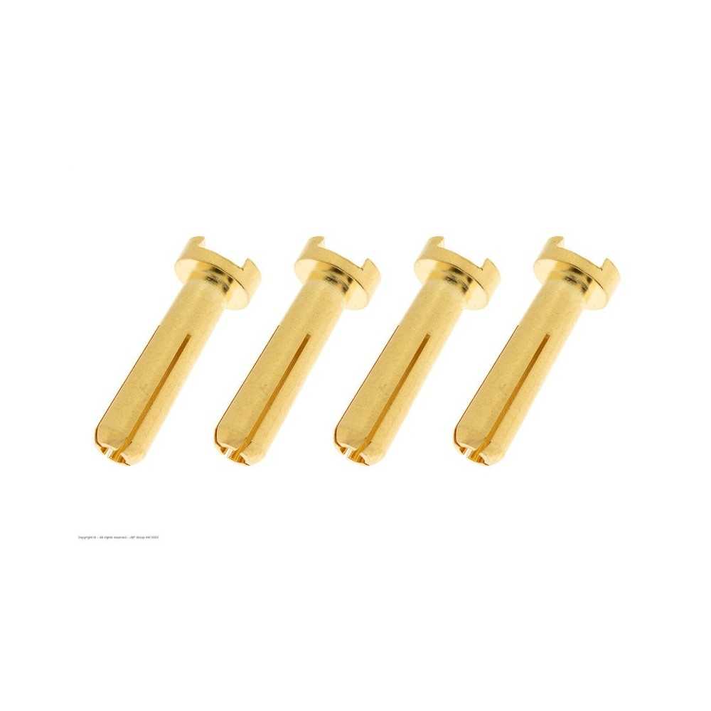 Revtec - Connector - 4.0mm - Gold Plated 90 Deg - Male - 4 pcs GF-1000-013 Revtec - Connector - 4.0mm - Gold Plated 90 Deg - Male - 4 pcs GF-1000-013