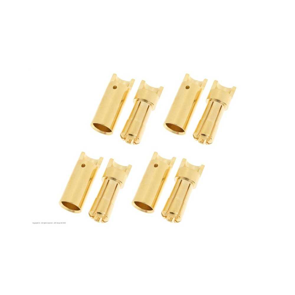 Revtec - Connector - 5.5mm - Gold Plated - Male + Female - 4 pairs GF-1000-010 Revtec - Connector - 5.5mm - Gold Plated - Male + Female - 4 pairs GF-1000-010