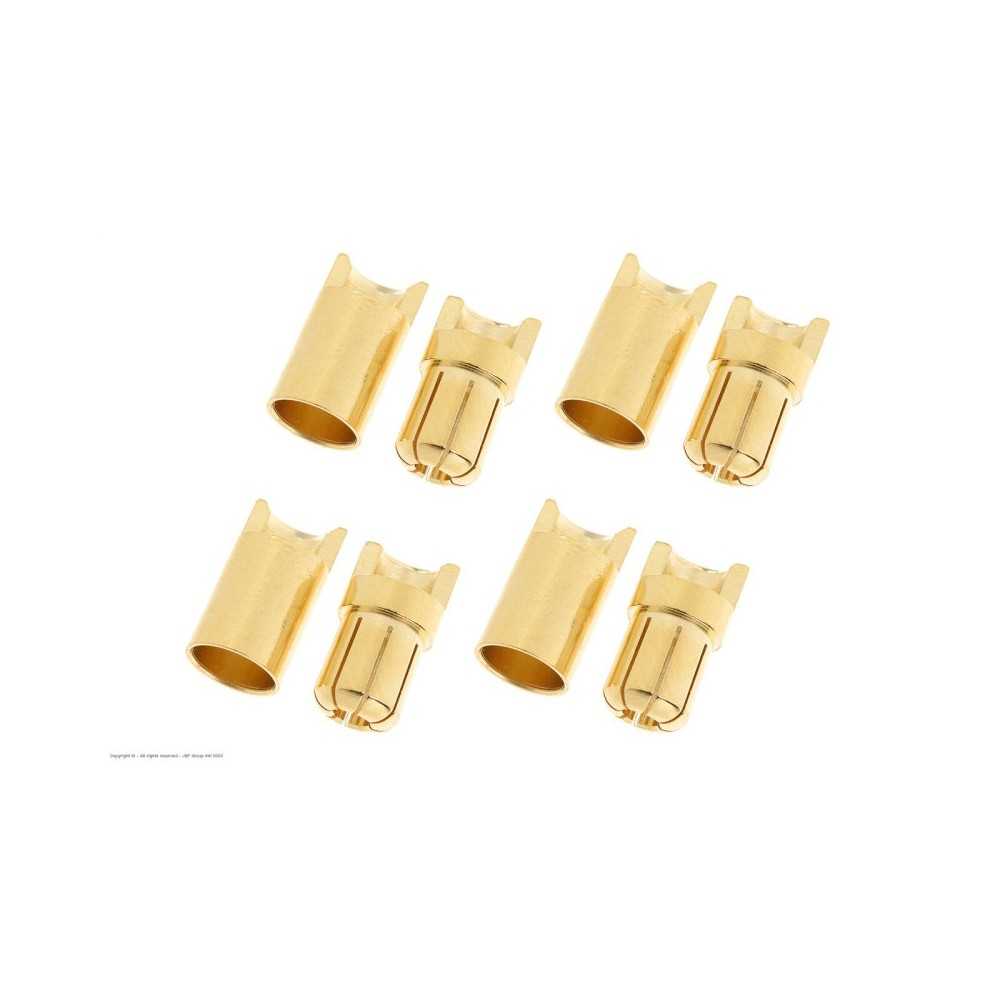 Revtec - Connector - 6.5mm - Gold Plated - Male + Female - 4 pairs GF-1000-009 Revtec - Connector - 6.5mm - Gold Plated - Male + Female - 4 pairs GF-1000-009