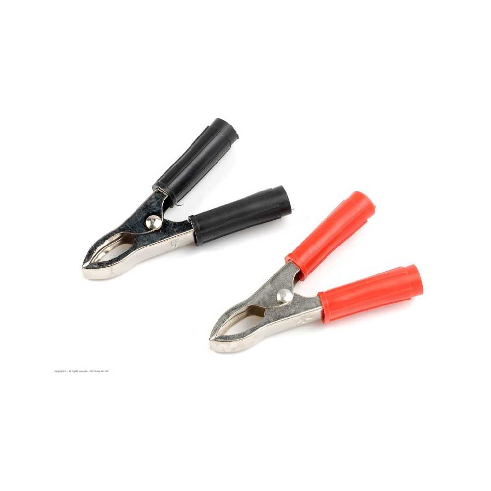 Revtec - Connector - Alligator Battery Clamps - Large - Red + Black - 1 pair GF-1012-004