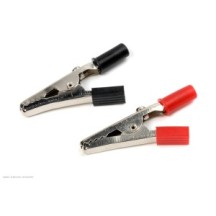 Revtec - Connector - Alligator Clip - Medium - Red + Black - 1 pair GF-1012-002