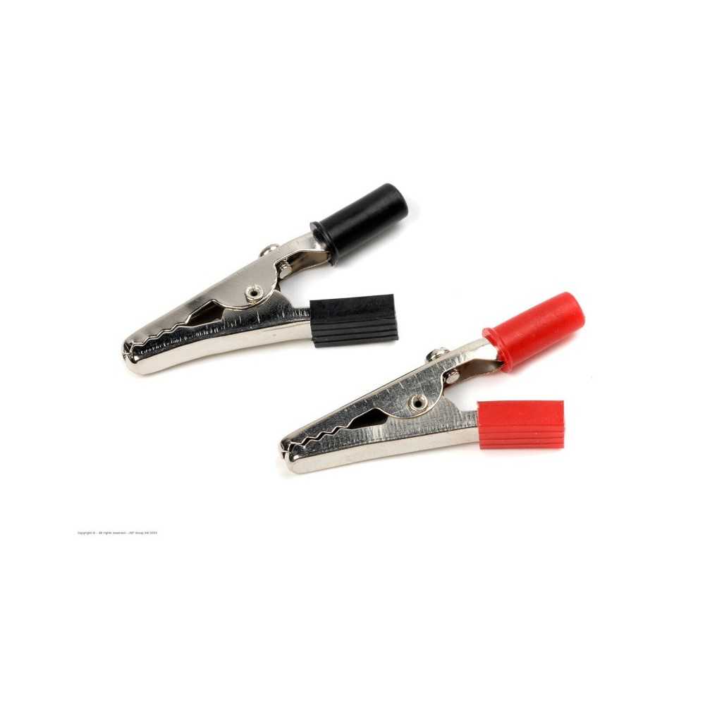 Revtec - Connector - Alligator Clip - Medium - Red + Black - 1 pair GF-1012-002 Revtec - Connector - Alligator Clip - Medium - Red + Black - 1 pair GF-1012-002