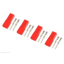 Revtec - Connector - BEC - Gold Plated - Female - 4 pcs GF-1010-003