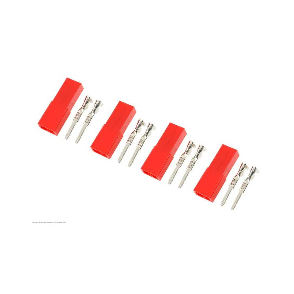 Revtec - Connector - BEC - Gold Plated - Female - 4 pcs GF-1010-003 Revtec - Connector - BEC - Gold Plated - Female - 4 pcs GF-1010-003