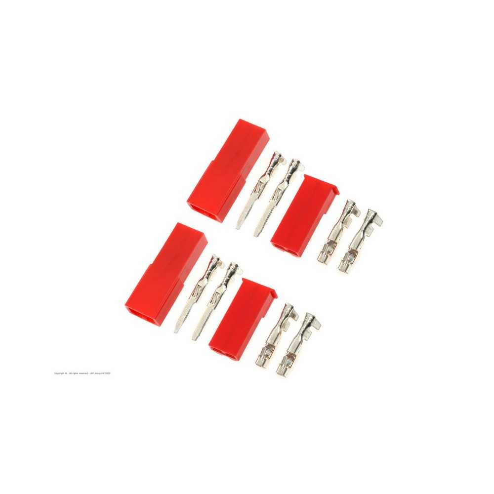 Revtec - Connector - BEC - Gold Plated - Male + Female - 2 pairs GF-1010-001 Revtec - Connector - BEC - Gold Plated - Male + Female - 2 pairs GF-1010-001