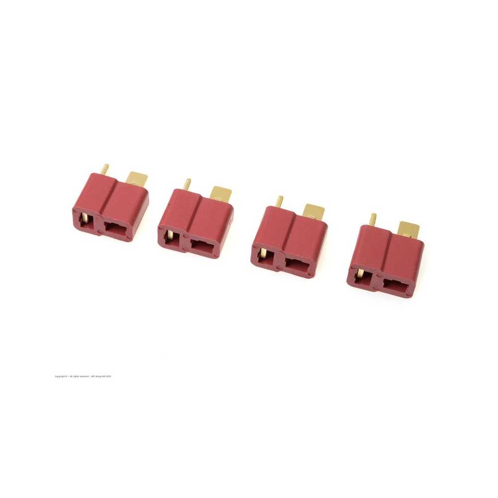 Revtec - Connector - Deans - Gold Plated - Female - 4 pcs GF-1006-003 Revtec - Connector - Deans - Gold Plated - Female - 4 pcs GF-1006-003