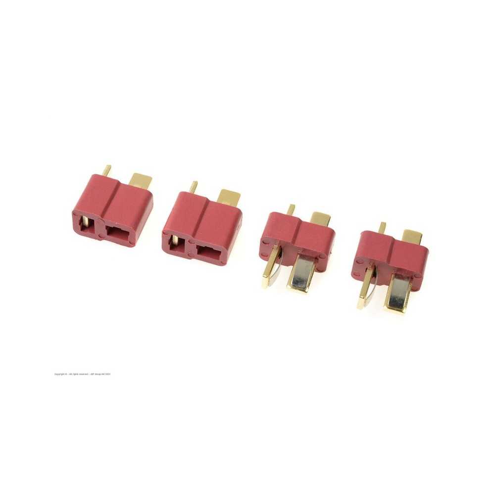Revtec - Connector - Deans - Gold Plated - Male + Female - 2 pairs GF-1006-001 Revtec - Connector - Deans - Gold Plated - Male + Female - 2 pairs GF-1006-001