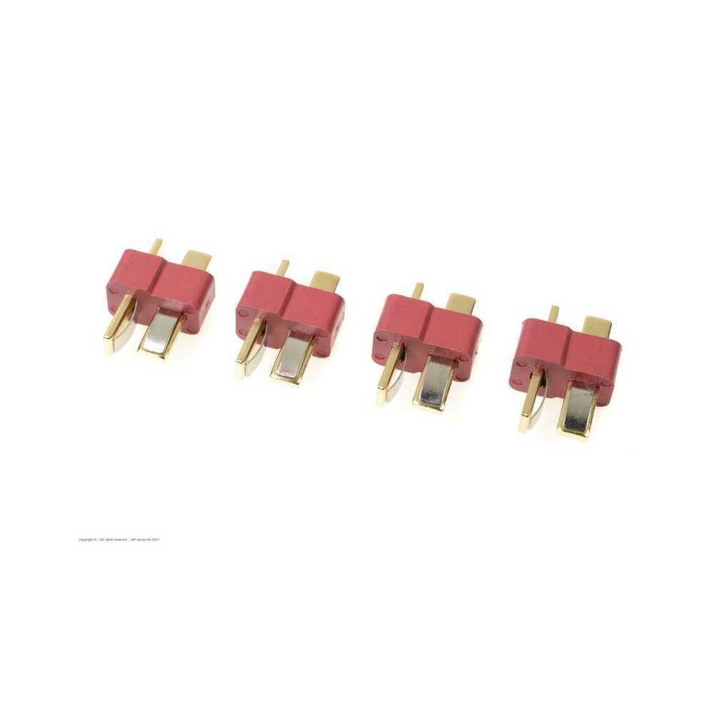 Revtec - Connector - Deans - Gold Plated - Male - 4 pcs GF-1006-002