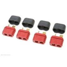 Revtec - Connector - Deans - Gold Plated w/ Cap - Female - 4 pcs GF-1006-012