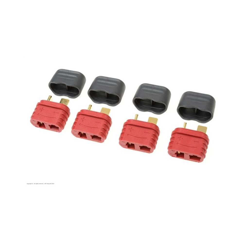 Revtec - Connector - Deans - Gold Plated w/ Cap - Female - 4 pcs GF-1006-012