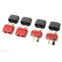Revtec - Connector - Deans - Gold Plated w/ Cap - Male + Female - 2 pairs GF-1006-010