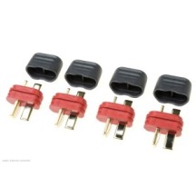 Revtec - Connector - Deans - Gold Plated w/ Cap - Male - 4 pcs GF-1006-011