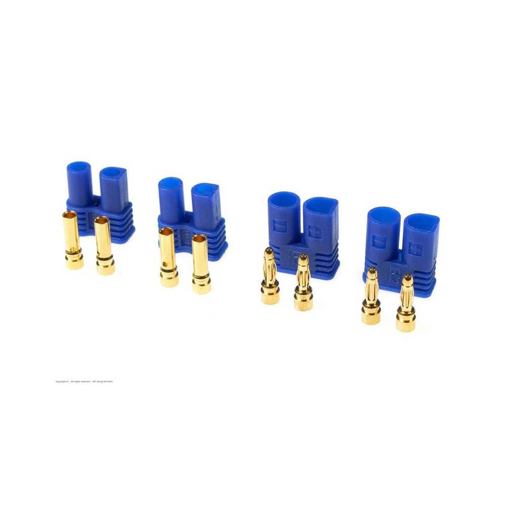 Revtec - Connector - EC-2 - Gold Plated - Male + Female - 2 pairs GF-1020-001 Revtec - Connector - EC-2 - Gold Plated - Male + Female - 2 pairs GF-1020-001